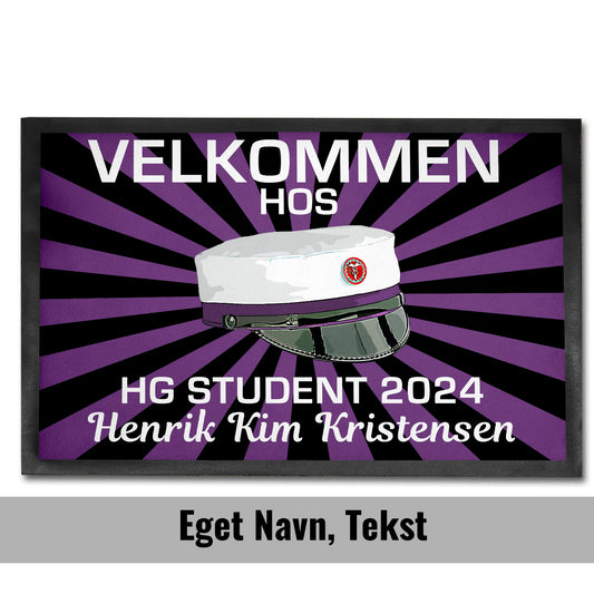 Dørmåtte Velkommen Hos HG Student 2024 - Personlige Design